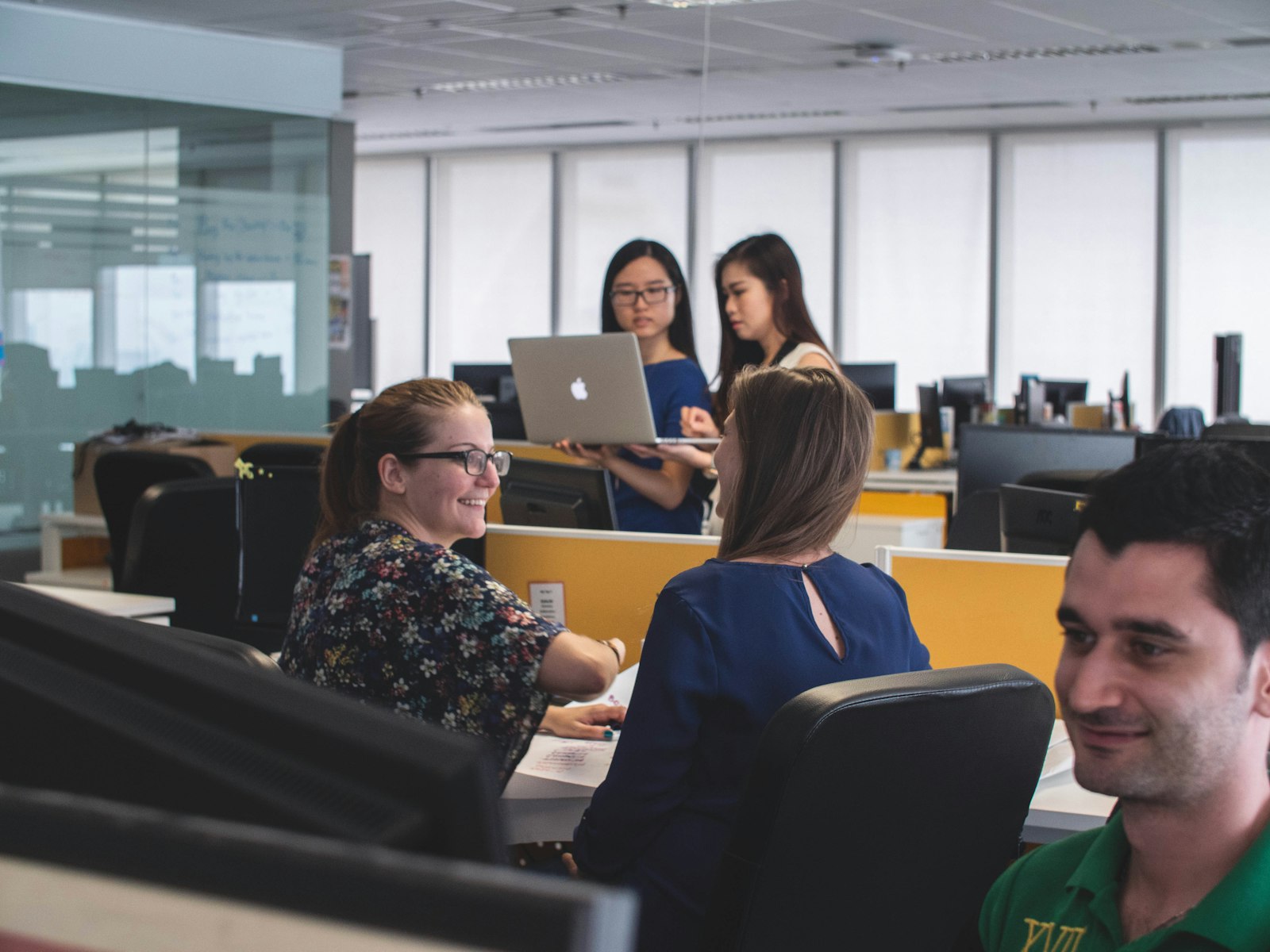 Professionals meeting in a modern office